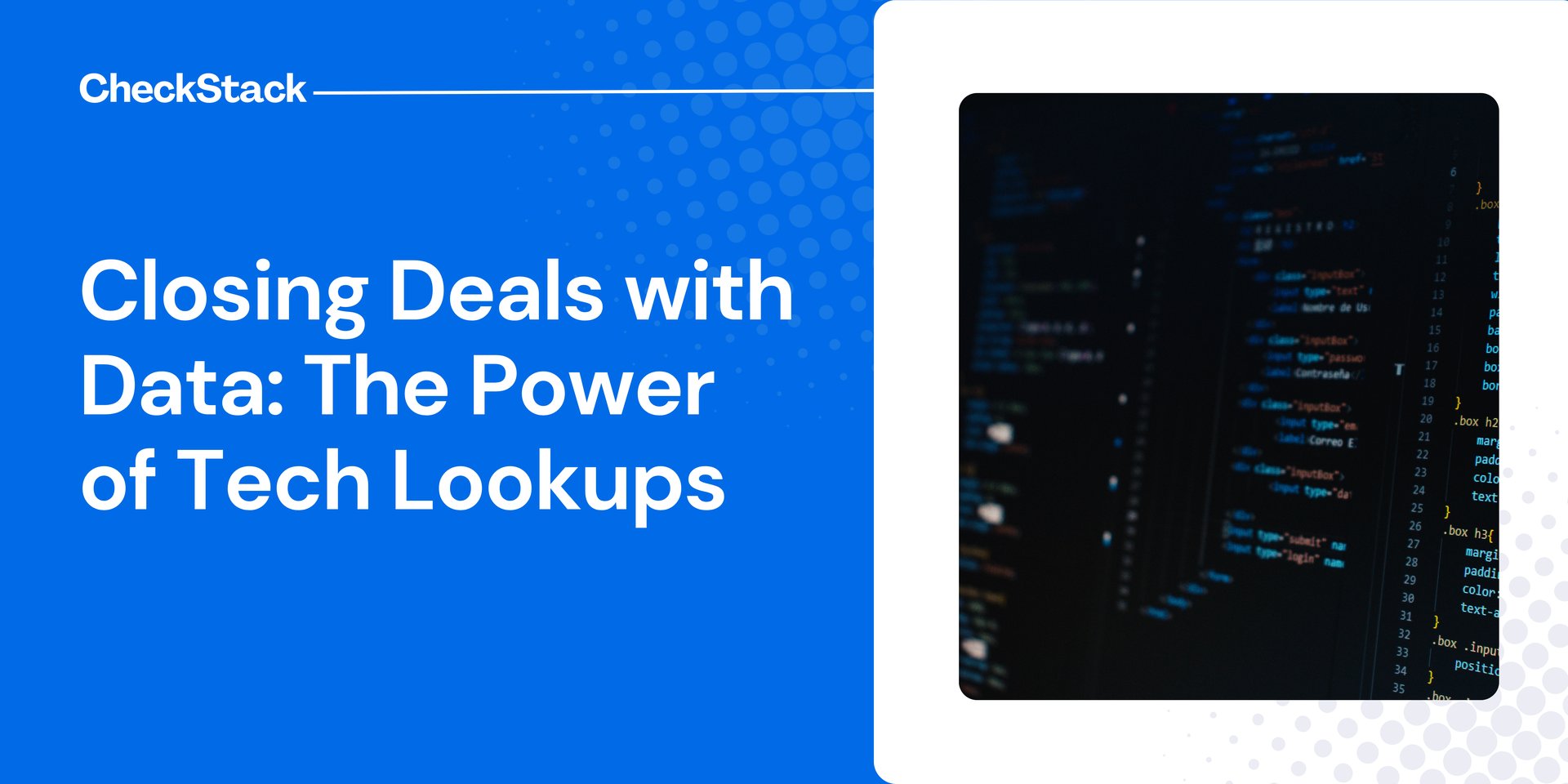Closing Deals with Data: The Power of Tech Lookups